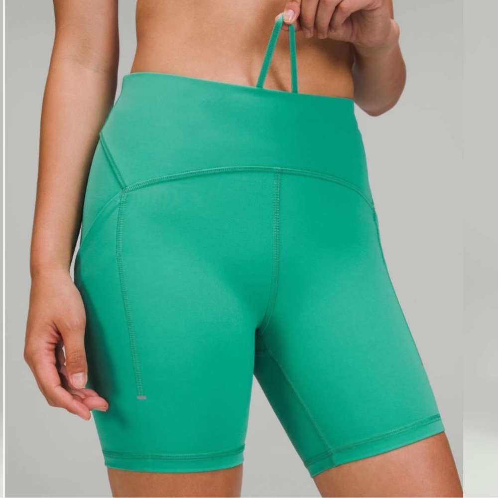 lululemon athletica High-Rise Bike Shorts in Green